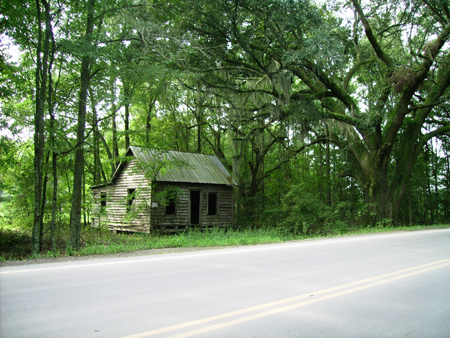 a tiny roadside cabin