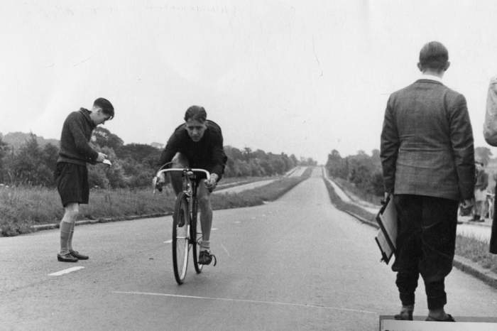 1950s time-trial held on the main trunk road heading east from London to Southend